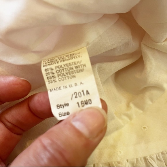 Vintage Girl Dress Lot Wedding Red Christmas Pink Handmade 7 pc Sz 18 mo 2 5 6 - Picture 8 of 16